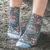 1 Paar Sneaker Socken Größe 33-40 Design Weihnachtsmann - Cosey