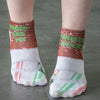 1 Paar Sneaker Socken Größe 33-40 Design Weihnachtsmütze - Cosey