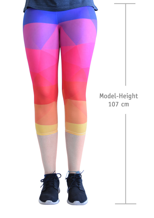 Capri Leggings - Einheitsgröße - Design Colorful Triangles