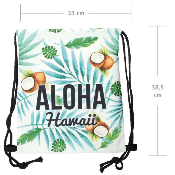 Turnbeutel mit Allover-Print - Aloha Haweii - Cosey
