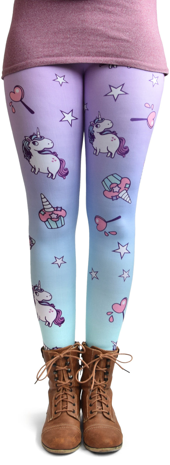 Unicorn-Leggings im Design Sweets