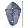 Flauschiges Mikrofaser Kopf-Handtuch 350 g/m² Grau - Cosey