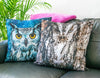 Kissenbezug mit Motiv für Dekokissen 45x45 Design Space Owl - Cosey