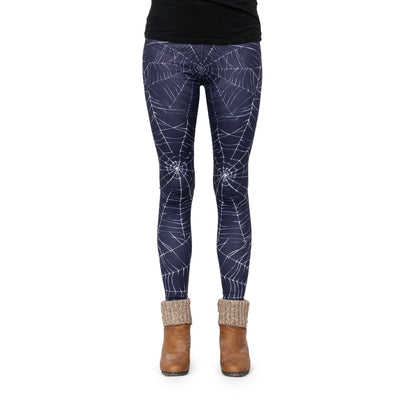 Halloween Leggings Spinnweben