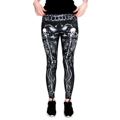 Halloween Leggings Meerjungfrauen Knochen
