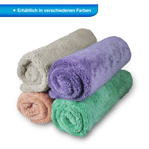 4er Pack Flauschiges Mikrofaser-Handtuch, 40x40cm Bunt - Cosey