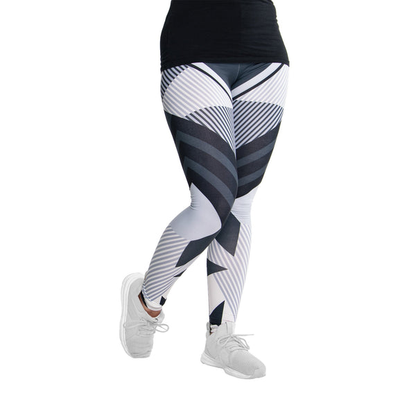 Workout Leggings High Waist oder Standard - Einheitsgröße - Design Stripes & Lines - Cosey