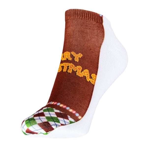 1 Paar Sneaker Socken Größe 33-40 Design Merry Christmas - Cosey
