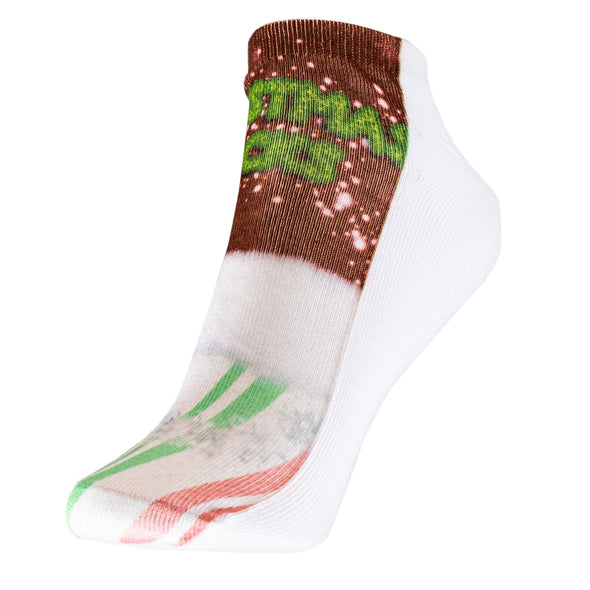 1 Paar Sneaker Socken Größe 33-40 Design Weihnachtsmütze - Cosey