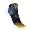 1 Paar Sneaker Socken Größe 33-40 Design Schneekristalle - Cosey