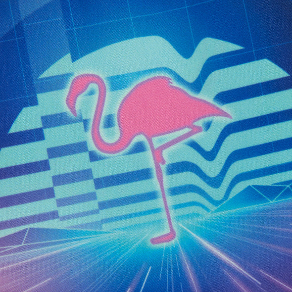 Make-up Tasche und Kulturbeutel Design Cyber Flamingo