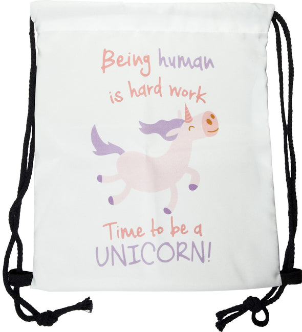 Turnbeutel mit Allover-Print - Time to be a unicorn - Cosey