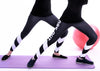 Workout Leggings High Waist oder Standard - Einheitsgröße - Design Black&White Lines - Cosey